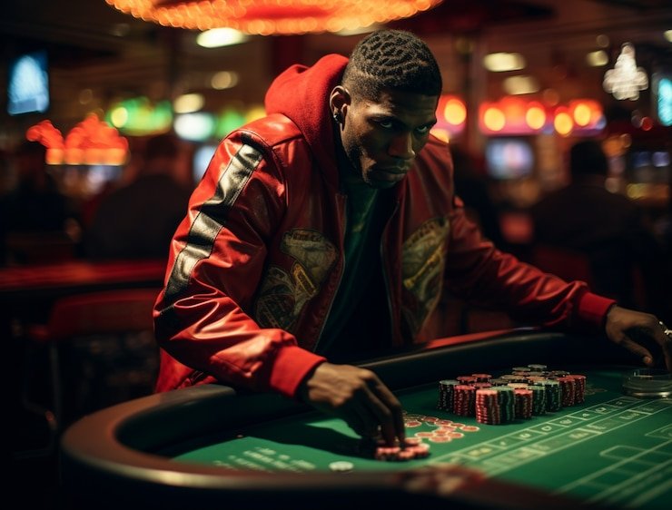 funbet77 login app showing live dealer interface and live football match odds on split screen