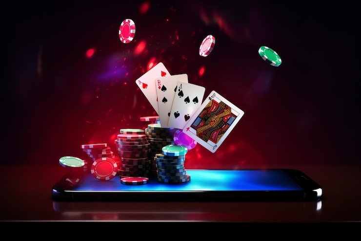 Hand-ranking reference card and chip conversion details on funbet77 login